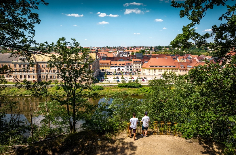 Stadtwald Wanderweg Aussicht Köhlerdenkmal