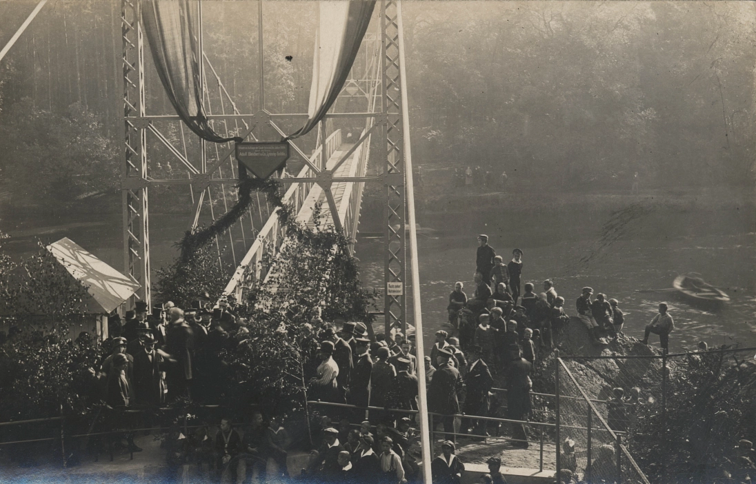 Einweihung der Hängebrücke 12. Oktober 1924