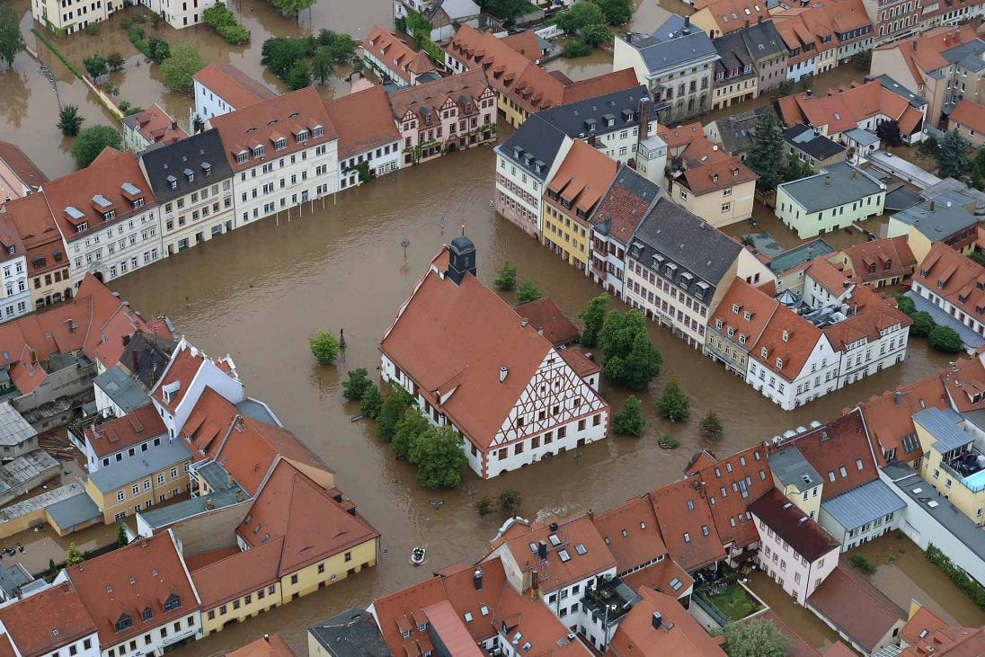 Überflutete Altstadt © Propellermann