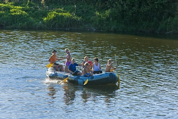 Schlauchboottour auf der Mulde